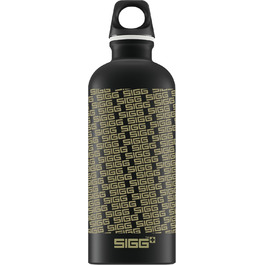 Пляшка для води Sigg Logo Repeat, чорна/золота, 600 мл