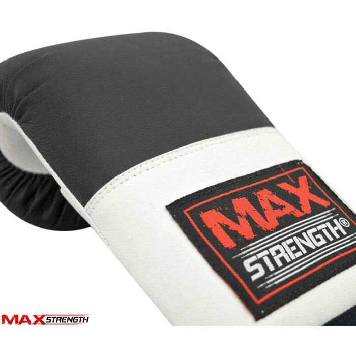 Автономна боксерська груша MAXSTRENGTH, набір для кікбоксингу, ММА, важкі сумки, муай-тай, тренувальні рукавички, боксерські рукавички, пов'язки на зап'ястя, захист голови, бойові мистецтва чорний/білий (набір з 2 предметів) 5,5 футів