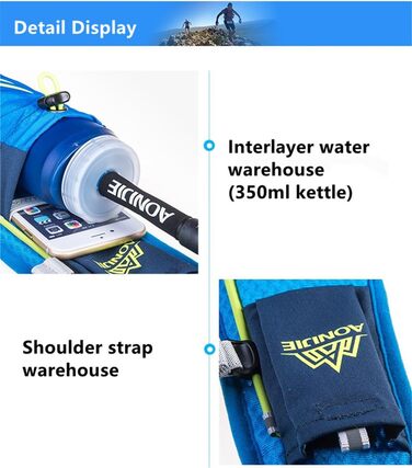 Пакет для бігу Hydration Pack (сірий), 5.5L ультралегкий