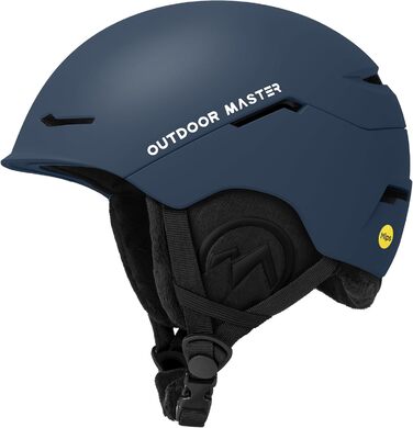 Шолом для лиж та сноуборду OutdoorMaster EK MIPS темно-синій, L