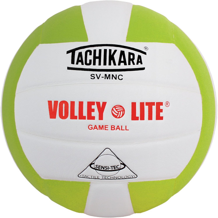 Тренувальний волейбольний м'яч Tachikara Volley-lite (Лаймово-зелений/Білий)