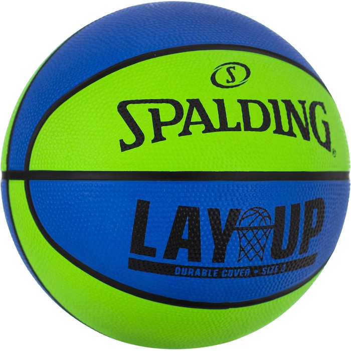 Баскетбольний м'яч Spalding Lay-Up Mini відкритий 55,9 см 65152A Розмір 3 синій / зелений