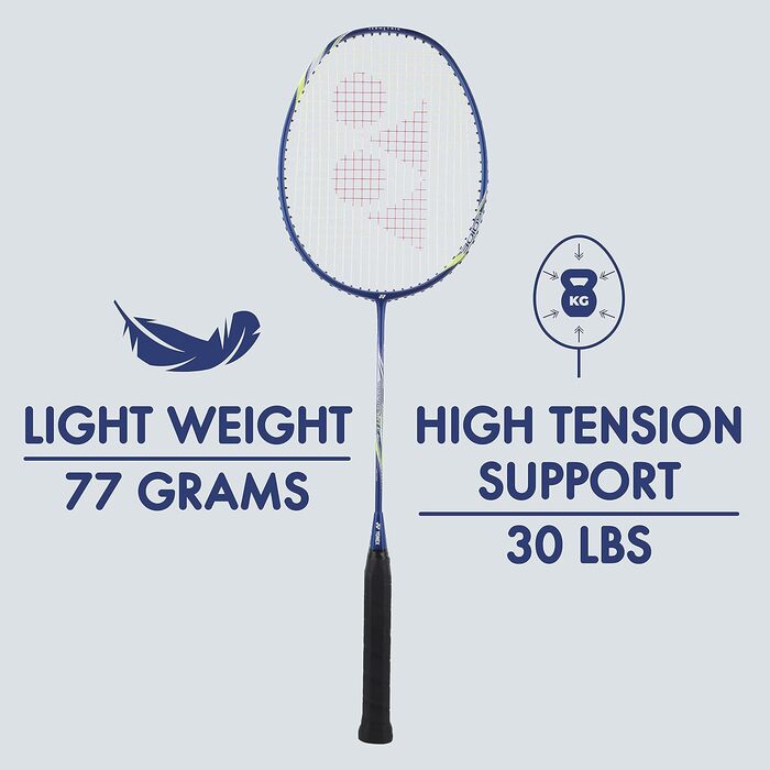 Ракетка для бадмінтону YONEX Astrox Smash, чорн/черв, One Size, т-синя