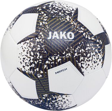 М'яч для футболу JAKO Performance, унісекс, розмір 5, біло-синьо-золотий
