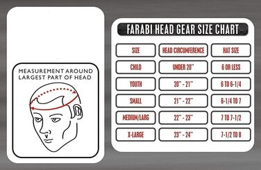 Farabi Headguard Pro Full Face Leather Helmet (S)