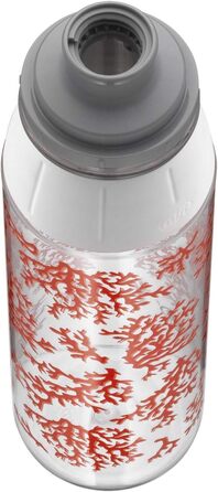 Пляшка для пиття alfi Tritan BPA Free, пляшка для води 700 мл, tritanBottle Coral, герметична, вуглецева, її можна мити в посудомийній машині, 5495.110.070 Пляшка для toGo, школи, спорту, піших прогулянок, відпочинку