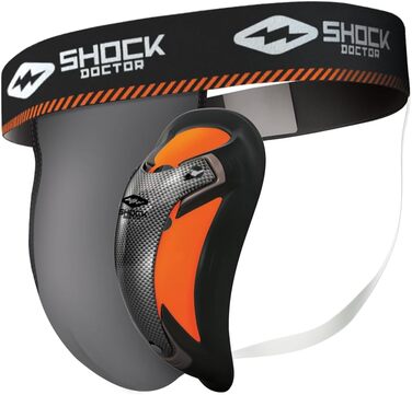 Чашка Shock Doctor Ultra Carbon Flex Supporter Boys XL сіра