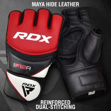 Рукавички RDX MMA UFC Mayan для боїв, спарингів, тренувань, червоні