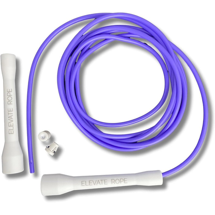 Скакалка Elevate Speed Rope MAX, професійна, з міцного ПВХ з нейлоновим сердечником, 5 мм, довжина до 3 м, посилені ручки