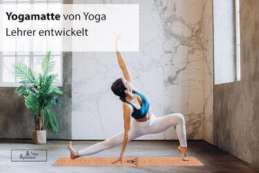 Килимок Spoonie Yoga Premium Cork - Стійкий, не ковзає, 4 мм, з ремінцем