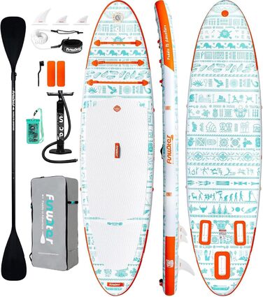 Надувна SUP-дошка FunWater Allround з насосом, веслом, рюкзаком і страховкою для дорослих та дітей