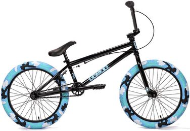 Велосипедний камуфляж Jet BMX Block BMX Freestyle 20 Gloss Black з синім камуфляжем