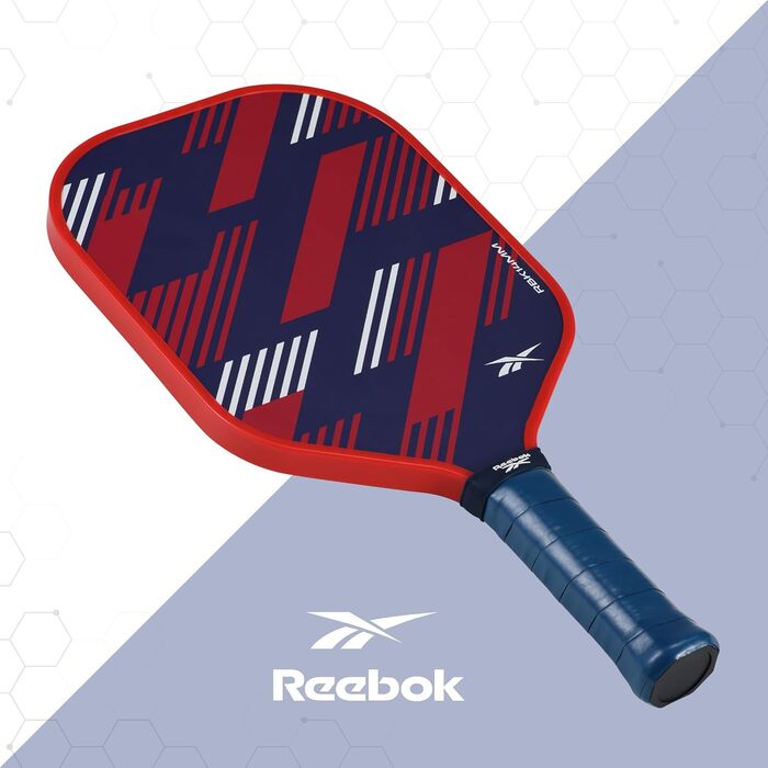 Reebok набір для піклболу на 2 особи, графітові контрольні ракетки, прецизійні м’ячі з 40 отворами, ідеально для спорту