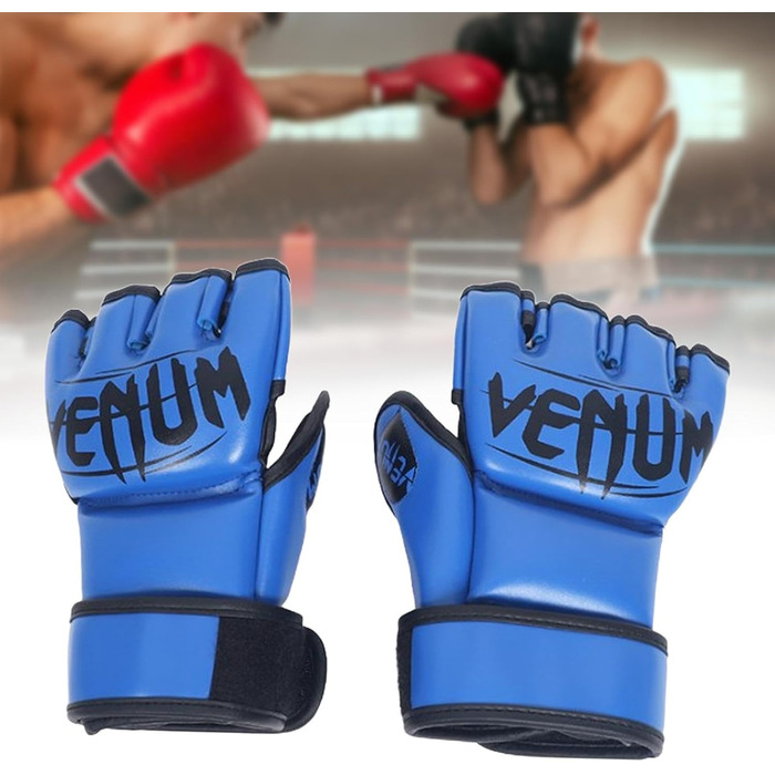 Рукавички Perfeclan Shock Absorbing MMA, міцні, PU, півпальця