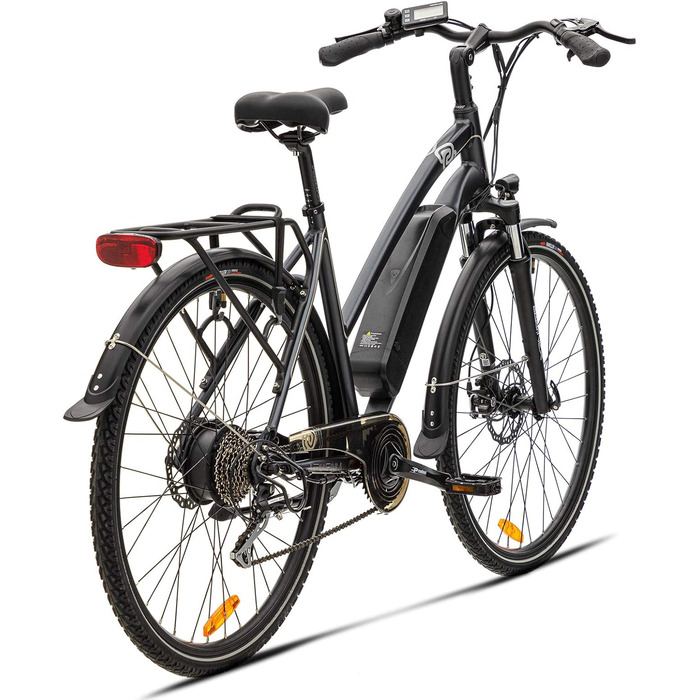 Велосипед VecoCraft Athena E-Bike 28', 36В, 250Вт, Shimano 8-шв., чорний