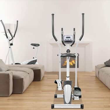 AsVIVA C16 2в1 Elliptical Cross Trainer and Exercise Bike with 12kg Flywheel, Bluetooth Computer, 8 Resistance Levels, Whisper-Quiet Belt Drive