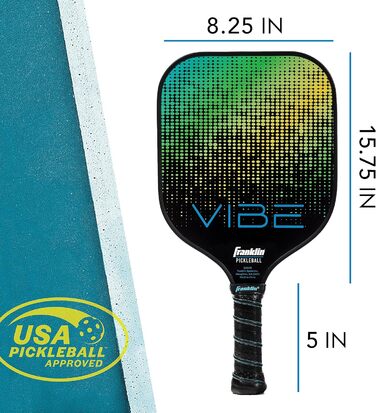 Весло Franklin Sports Pickleball-X Vibe, зелене