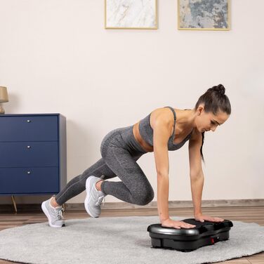 Вібраційна платформа Gymtek для фітнесу вдома, 99 режимів, 5 програм, сенсорний екран – для схуднення, спалювання жиру та зміцнення м'язів