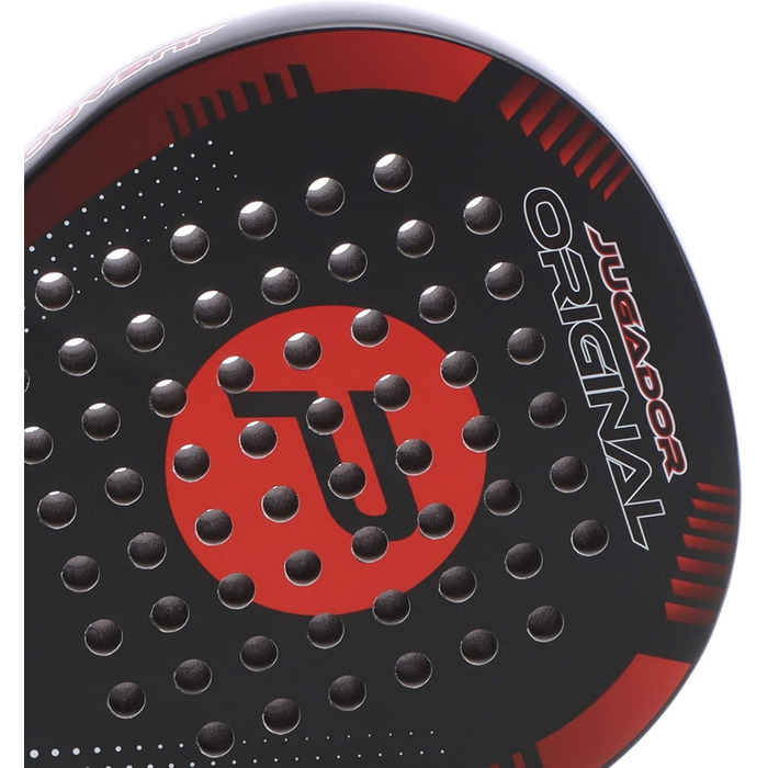 Ракетка LUXTRI Padel Jugador для початківців 360г Fiberglass/Eva (Jugador Original Black-Red)