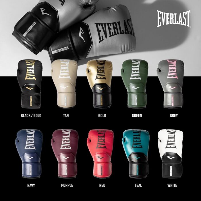 Жіночі боксерські рукавички Everlast Elite Prostyle 8oz, сірі/рожеві