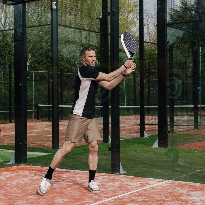 Ракетка LUXTRI Padel Precision з вуглецевого волокна/EVA для вдосконаленої та професійної точності 1800 сіро-білий