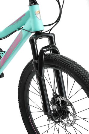 Велосипед Швидкісний Shimano, дискові гальма, 8+, Mint Pink, 24 21-