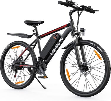 Електровелосипед  VARUN E, 24/26 E-MTB, 36/48V, 1/21 швидк., хід 40-80 км