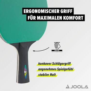 Набір ракеток для настільного тенісу JOOLA, що складається з 2 ракеток для настільного тенісу 8 м'ячів для настільного тенісу - ідеально підходить для сімей, початківців і професіоналів COLORATO Single