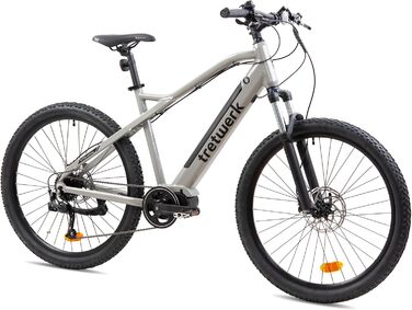 E-MTB Commander 9, задній двигун 250 Вт, ступінчастий Shimano (сірий), 27.5