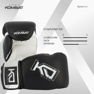 Боксерські рукавички Picsil Kombat Kyros для тренувань та боїв, універсальні, для Муай Тай, ММА, кікбоксингу