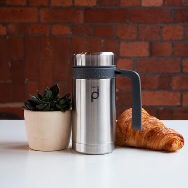 Термос Pioneer Flasks з нержавіючої сталі, вакуумна ізоляція, 0,45 л, герметичний, компактний