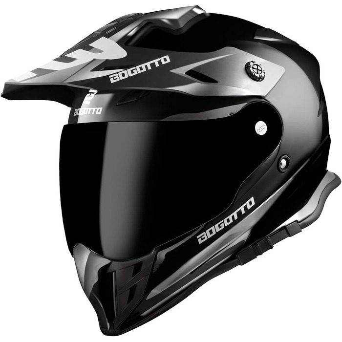 Шолом для ендуро Bogotto V331 XS чорний, мотошолом