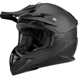 Мотокросовий шолом Yema YM-915 Fullface для ендуро, даунхілу, квадроцикла, MTB, BMX, сертифікат ECE, для дорослих чоловіків та жінок (M)