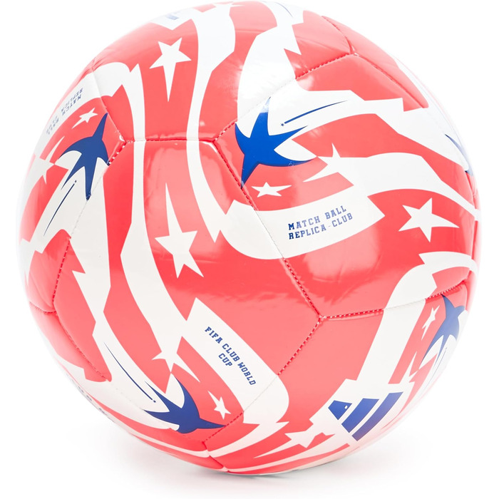 М'яч футбольний adidas FIFA World Cup Club 3, білий/червоний/синій/чорний, для дорослих
