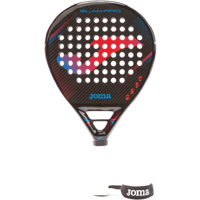 Ракетка JOMA Slam Pro Power Padel (Чорна/Червона)