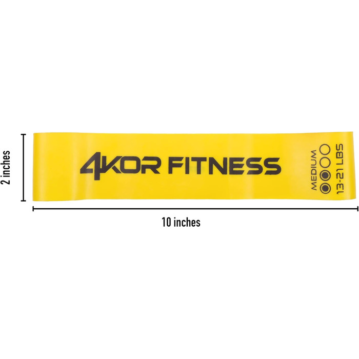 Набір ремінців 4KOR Fitness Resistance Loop для фітнесу (4 шт.)