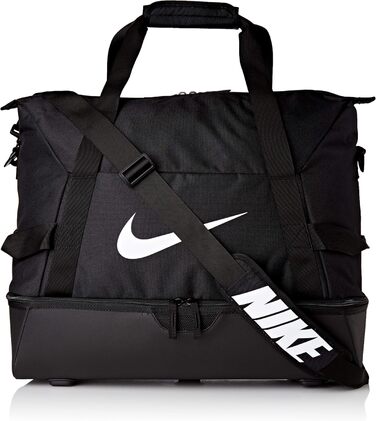 Спортивна сумка Nike Unisex Academy Team Hardcase, чорна/чорна/біла, 50 x 33 x 41 см (52 л)