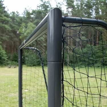Футбольні ворота AXI Cristiano 180x120 см, антрацит, металеві, для саду, з сіткою та кріпленням до ґрунту, для дітей і дорослих