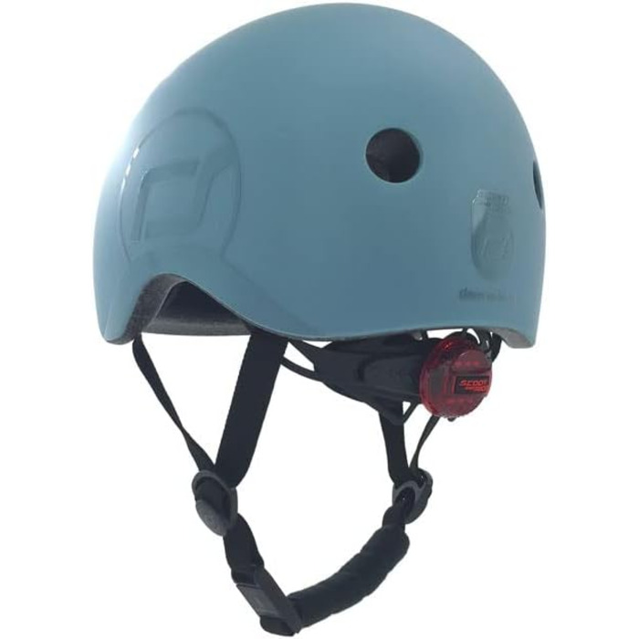 Дитячий шолом Scoot and Ride XXS з LED підсвіткою, матове покриття, регульовані ремінці, флісова підкладка