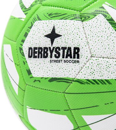 Футбольний м'яч Derbystar Street Soccer розмір 5 біло-зелений