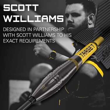 Набір наконечників Target Darts Scott Williams 90% вольфрам Player Edition