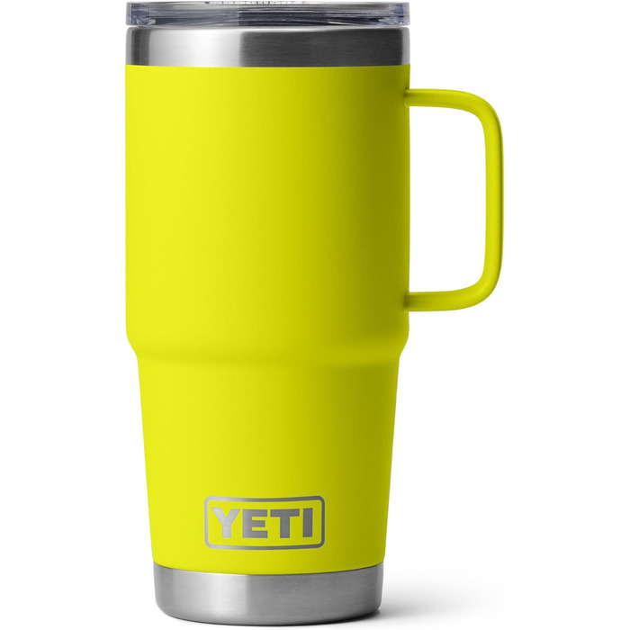Термокружка YETI Rambler 591 мл, нержавіюча сталь, вакуумна ізоляція, кришка Stronghold, жовта