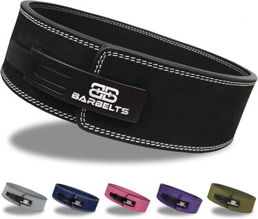 Шкіряний важкоатлетичний пояс Barbelts 10 мм з важільною пряжкою для пауерліфтингу та силових тренувань