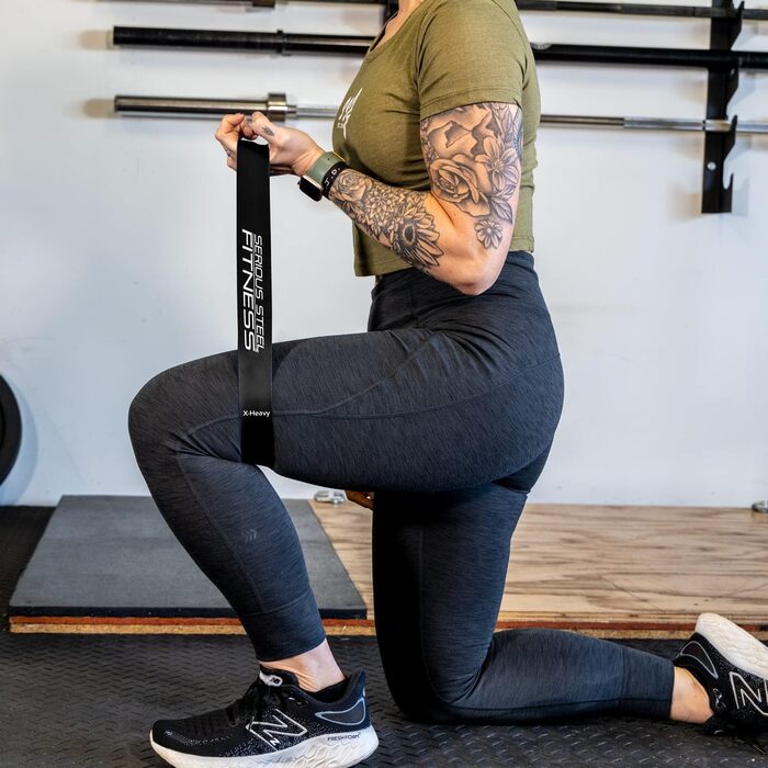Міні-стрічки опору Serious Steel Fitness для реабілітації та розтяжки, 30,5 см, набір 5 або 10 штук