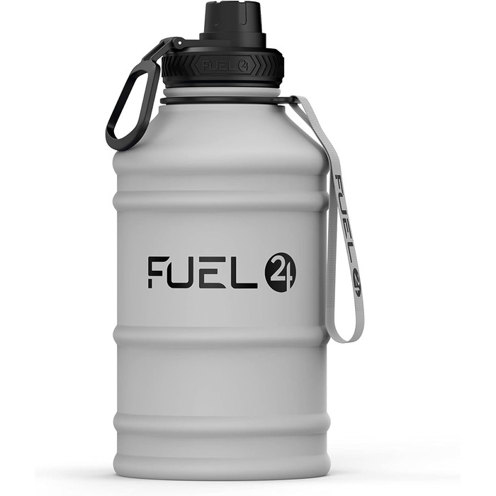 Потужна спортивна пляшка з нержавіючої сталі 1.3L і 2.2L, герметична та BPA-free, металева фляга для води для тренувань, спорту і дорослих
