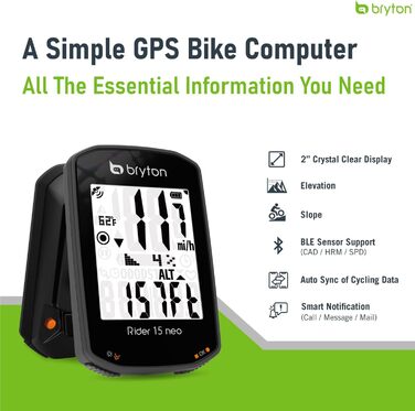 Велокомп'ютер Bryton Rider 420/15NEO GPS (Rider 15 neo)