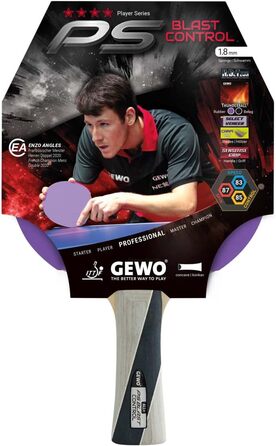 Біта для настільного тенісу GEWO PS Blast Control, ITTF, увігнута, губка 1,8 мм