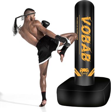 Боксерський мішок 175 см, вільностоячий, надувний, для чоловіків, MMA, Муай Тай, фітнес – ідеальне обладнання для кікбоксингу