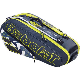 Тенісна сумка Babolat RHX6 Pure Aero сіра/жовта/біла для ракеток