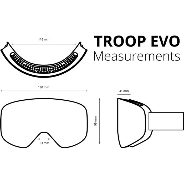 Гірськолижні окуляри TROOP EVO чоловічі, лижні окуляри жіночі, окуляри для сноуборду, лижні окуляри зі змінними лінзами для поганої погоди, снігові окуляри, окуляри для катання на лижах TROOP EVO Misty з лінзою для поганої погоди